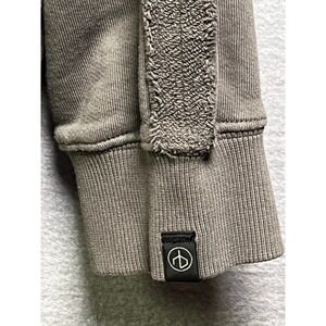 rag & bone NEW YORK Sweater Men XXL Gray Cotton LS Crewneck Boxy Designer Luxury